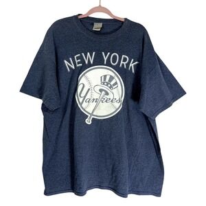 Genuine Merchandise Heather Blue MLB NY Yankees Baseball T-Shirt Mens 2XL